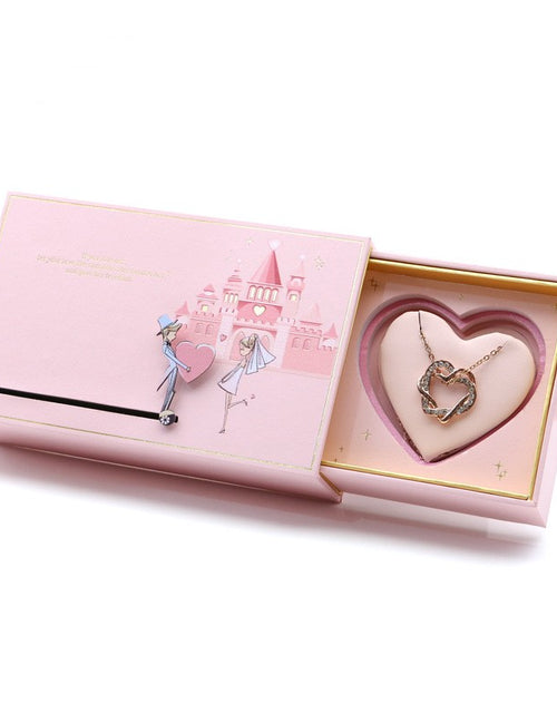 Load image into Gallery viewer, Love Castle Jewellery Box Ring Necklace Box
