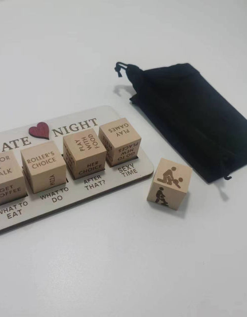 Load image into Gallery viewer, Wooden Date Night Ideas Game Dice Romantic Couple Date Night Game Action Decision Dice Games For Couple
