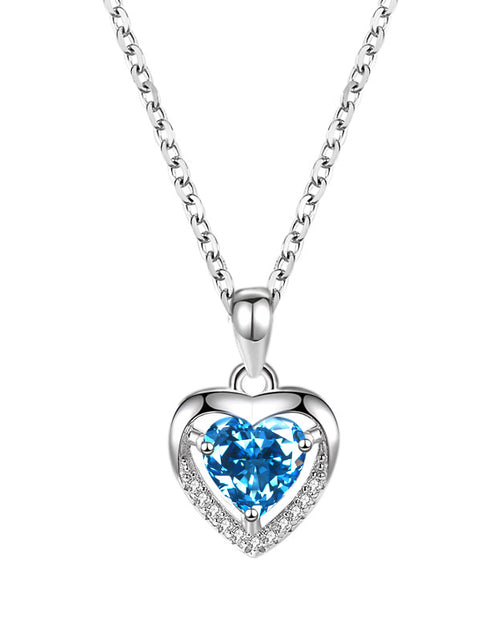 Load image into Gallery viewer, 925 Heart-shaped Rhinestones Necklace Luxury Personalised Necklace For Women Jewellery Valentine&#39;s Day Gift
