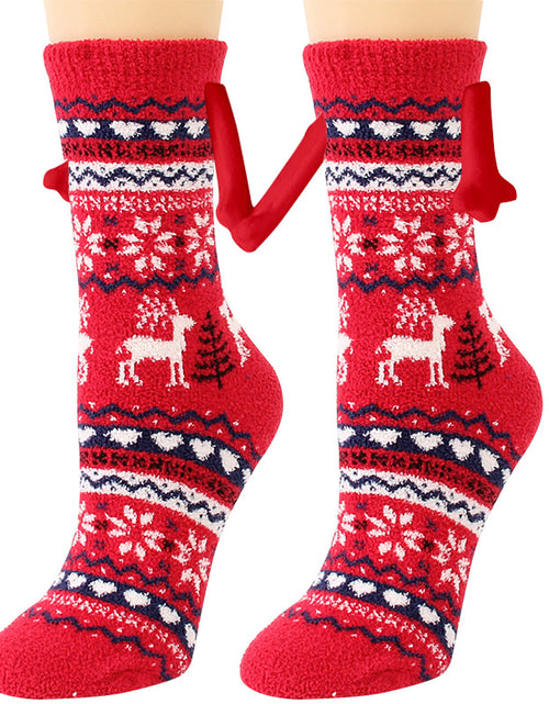 Load image into Gallery viewer, Christmas Supplies Coral Fleece Tube Socks Warm Slipper Bed Socks Winter Soft Warm Slipper
