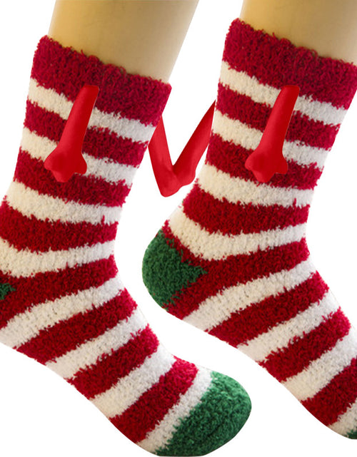 Load image into Gallery viewer, Christmas Supplies Coral Fleece Tube Socks Warm Slipper Bed Socks Winter Soft Warm Slipper
