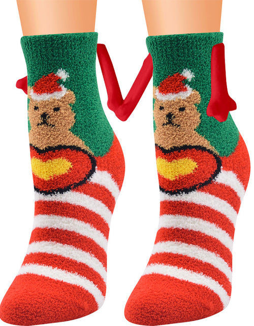 Load image into Gallery viewer, Christmas Supplies Coral Fleece Tube Socks Warm Slipper Bed Socks Winter Soft Warm Slipper
