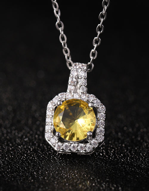 Load image into Gallery viewer, Perfume Bottle Pendant Necklace Women&#39;s Full Imitation Diamond
