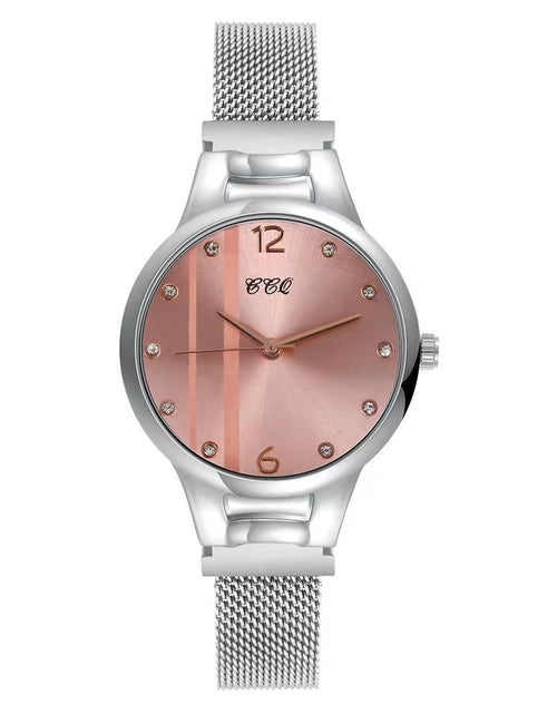 Load image into Gallery viewer, Korean Fashion Diamond Women&#39;s Mesh Strap Watch
