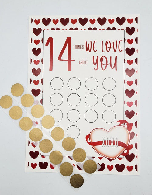 Load image into Gallery viewer, Valentine&#39;s Day Scratch-off 14 Things
