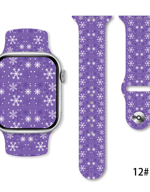 Load image into Gallery viewer, Christmas Silicone Strap Printing Suitable
