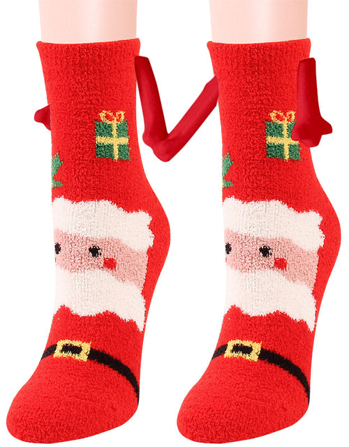 Load image into Gallery viewer, Christmas Supplies Coral Fleece Tube Socks Warm Slipper Bed Socks Winter Soft Warm Slipper
