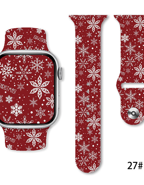 Load image into Gallery viewer, Christmas Silicone Strap Printing Suitable
