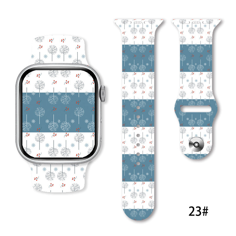 Christmas Silicone Strap Printing Suitable