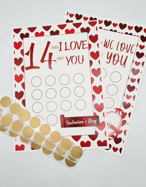 Load image into Gallery viewer, Valentine&#39;s Day Scratch-off 14 Things
