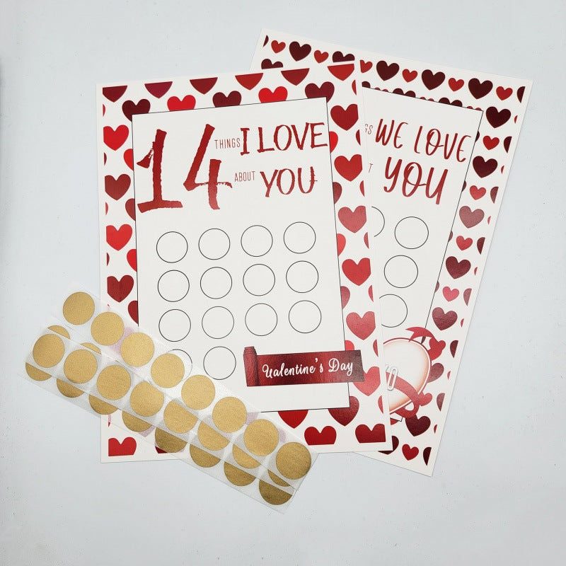 Valentine's Day Scratch-off 14 Things