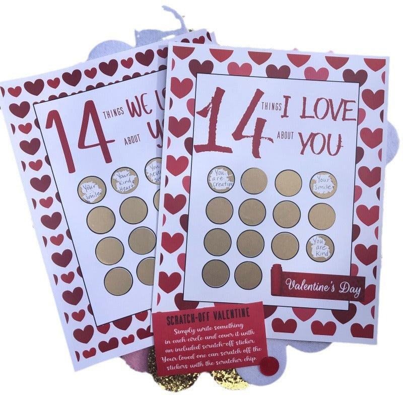 Valentine's Day Scratch-off 14 Things