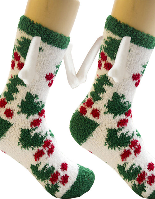 Load image into Gallery viewer, Christmas Supplies Coral Fleece Tube Socks Warm Slipper Bed Socks Winter Soft Warm Slipper
