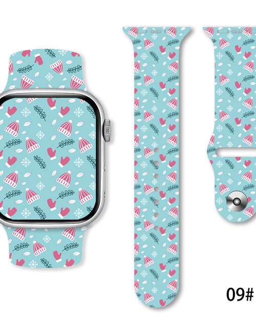 Load image into Gallery viewer, Christmas Silicone Strap Printing Suitable
