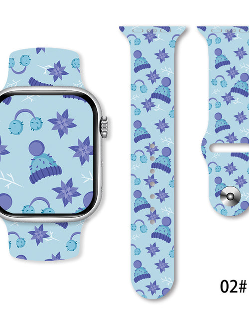 Load image into Gallery viewer, Christmas Silicone Strap Printing Suitable
