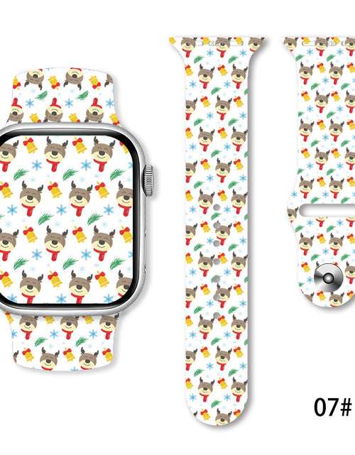 Load image into Gallery viewer, Christmas Silicone Strap Printing Suitable
