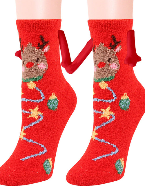 Load image into Gallery viewer, Christmas Supplies Coral Fleece Tube Socks Warm Slipper Bed Socks Winter Soft Warm Slipper
