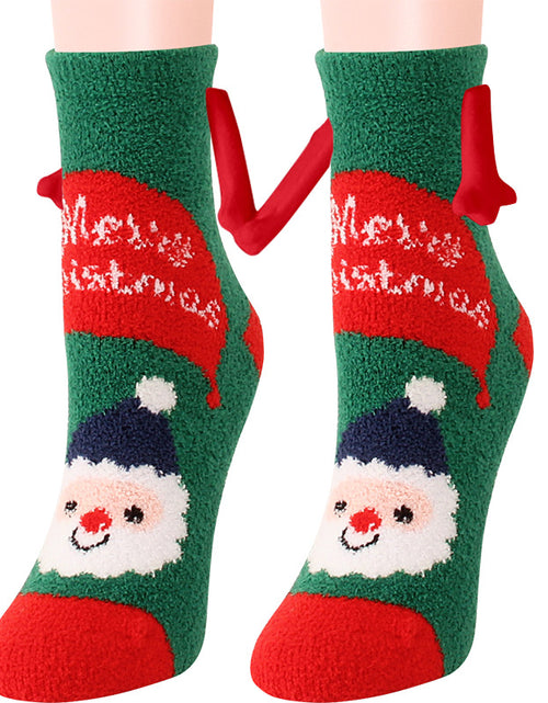 Load image into Gallery viewer, Christmas Supplies Coral Fleece Tube Socks Warm Slipper Bed Socks Winter Soft Warm Slipper
