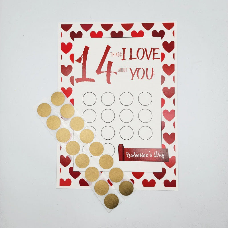 Valentine's Day Scratch-off 14 Things