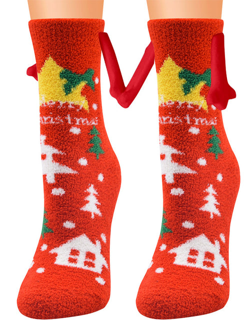 Load image into Gallery viewer, Christmas Supplies Coral Fleece Tube Socks Warm Slipper Bed Socks Winter Soft Warm Slipper
