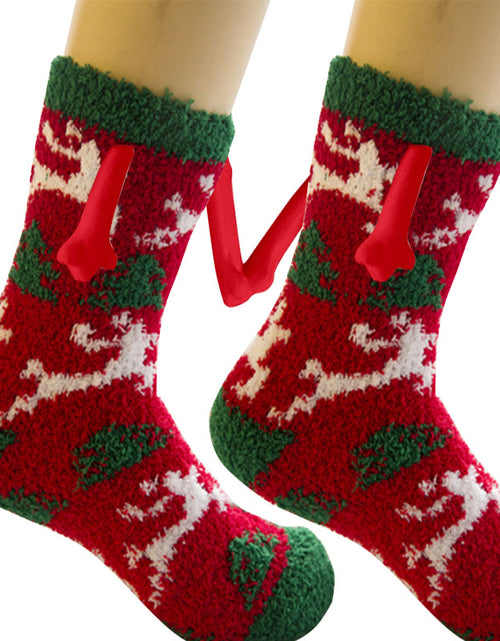 Load image into Gallery viewer, Christmas Supplies Coral Fleece Tube Socks Warm Slipper Bed Socks Winter Soft Warm Slipper
