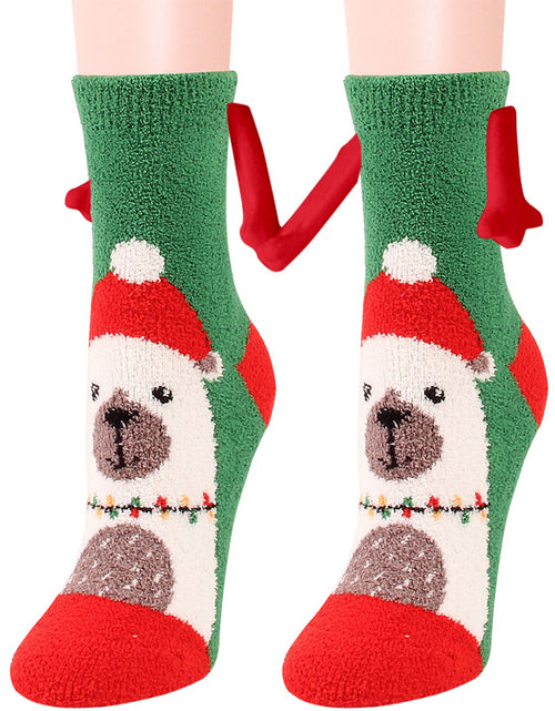 Load image into Gallery viewer, Christmas Supplies Coral Fleece Tube Socks Warm Slipper Bed Socks Winter Soft Warm Slipper
