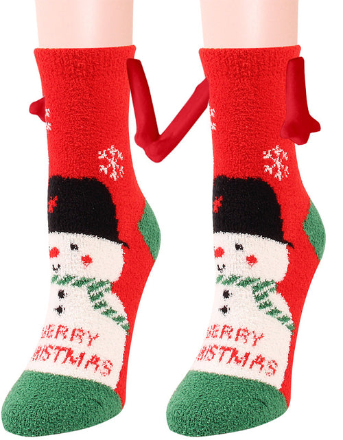 Load image into Gallery viewer, Christmas Supplies Coral Fleece Tube Socks Warm Slipper Bed Socks Winter Soft Warm Slipper
