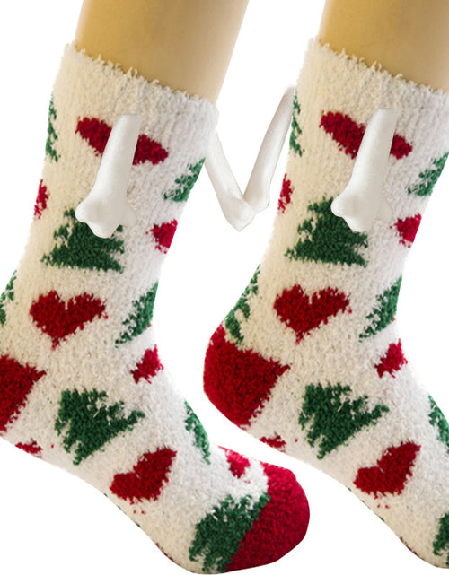 Load image into Gallery viewer, Christmas Supplies Coral Fleece Tube Socks Warm Slipper Bed Socks Winter Soft Warm Slipper
