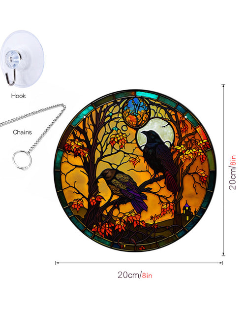 Load image into Gallery viewer, Halloween Pumpkin Bat Ghost Acrylic Hang Decorations
