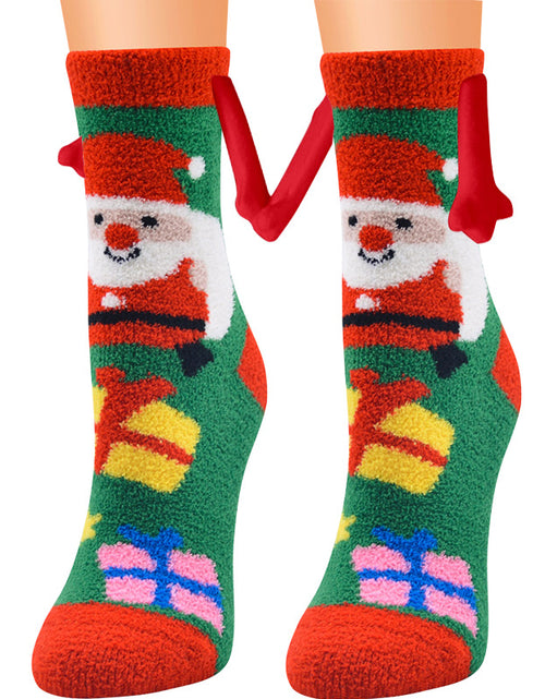 Load image into Gallery viewer, Christmas Supplies Coral Fleece Tube Socks Warm Slipper Bed Socks Winter Soft Warm Slipper
