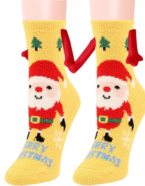 Load image into Gallery viewer, Christmas Supplies Coral Fleece Tube Socks Warm Slipper Bed Socks Winter Soft Warm Slipper
