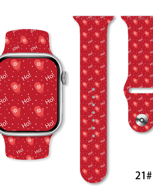 Load image into Gallery viewer, Christmas Silicone Strap Printing Suitable
