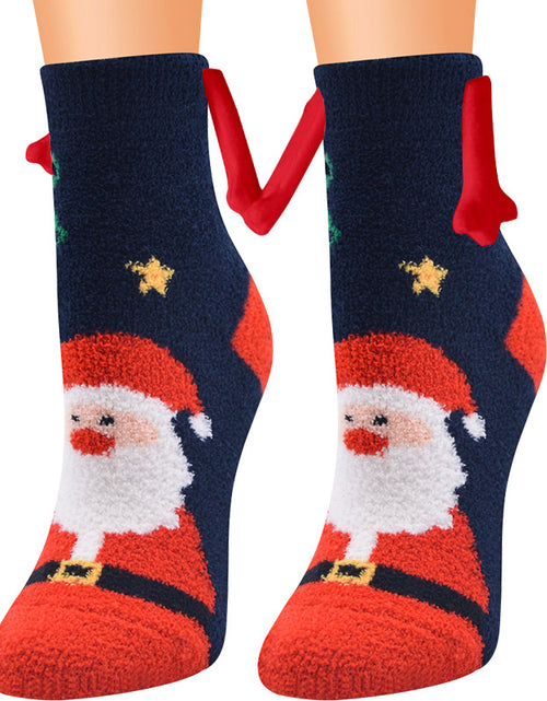 Load image into Gallery viewer, Christmas Supplies Coral Fleece Tube Socks Warm Slipper Bed Socks Winter Soft Warm Slipper
