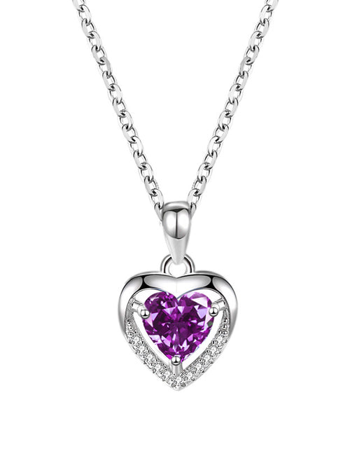 Load image into Gallery viewer, 925 Heart-shaped Rhinestones Necklace Luxury Personalised Necklace For Women Jewellery Valentine&#39;s Day Gift
