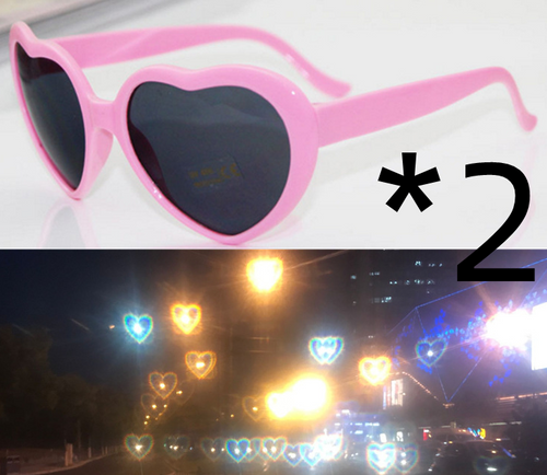 Load image into Gallery viewer, Night Lights Change Love Special Effects Glasses Sunglasses
