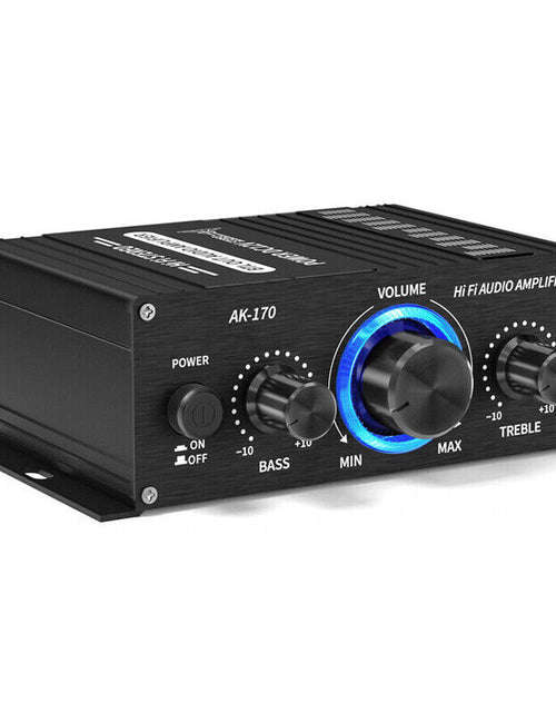 Load image into Gallery viewer, 12V 40W HiFi Power Amplifier Mini Audio Digital Stereo FM AMP Remote
