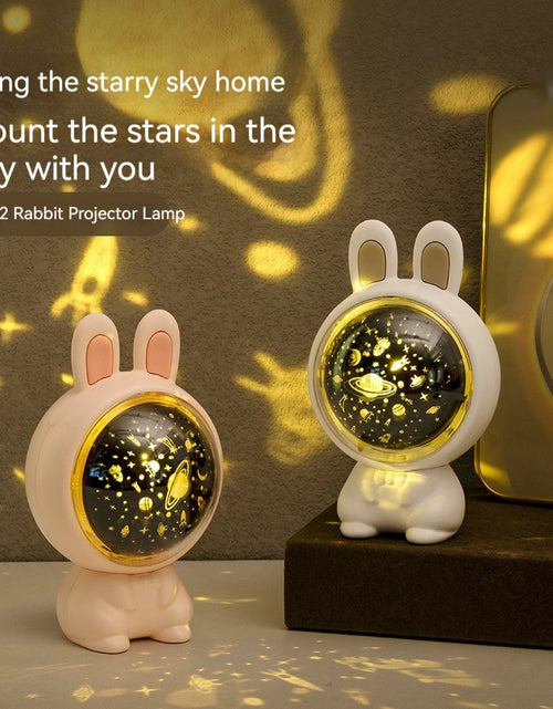 Load image into Gallery viewer, Creative Rabbit Star Light Projector Lamp Children Home Decor
