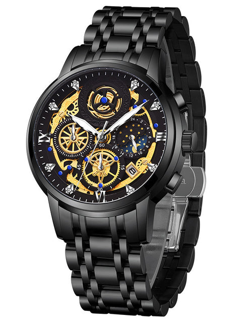 Load image into Gallery viewer, Men&#39;s Hollow Personality Waterproof Quartz Watch
