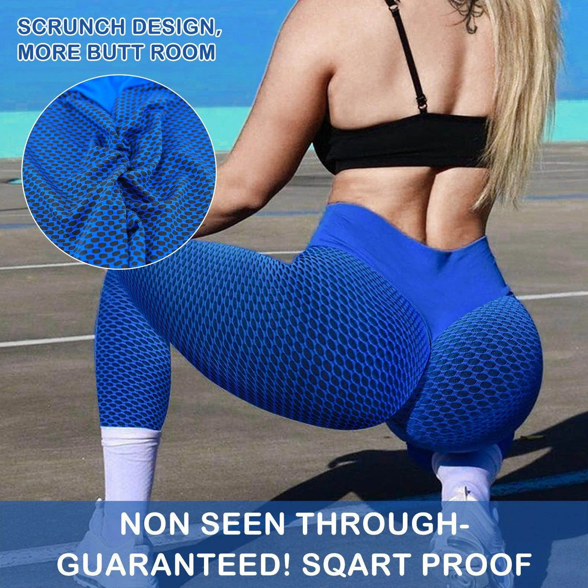 Women Leggings Butt Lifting Workout Tights Plus Size Sports High Waist ...