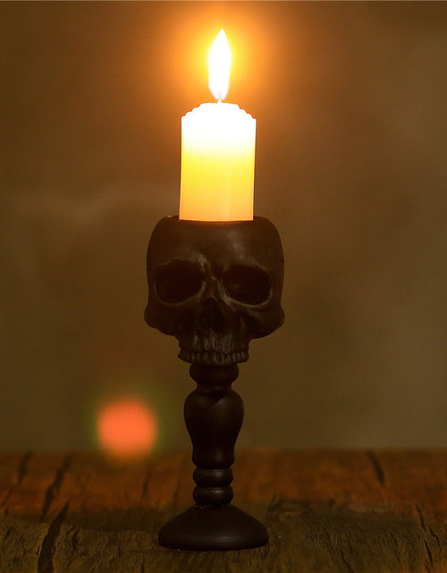 Load image into Gallery viewer, Three-dimensional Skull Column Candlestick Home Decoration
