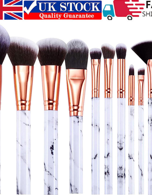 Load image into Gallery viewer, Make-Up Brushes  Professional 12Pcs Marble Make Up Brushes Set
