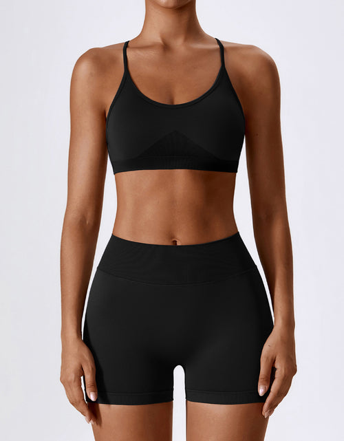 Load image into Gallery viewer, Seamless Beauty Back Yoga Clothes Running Quick-drying Tight Sports Fitness Clothes Suit Women
