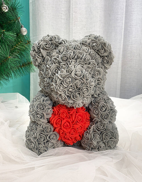 Load image into Gallery viewer, Eternal Life Flower Rose Bear Creative Valentine&#39;s Day Gift
