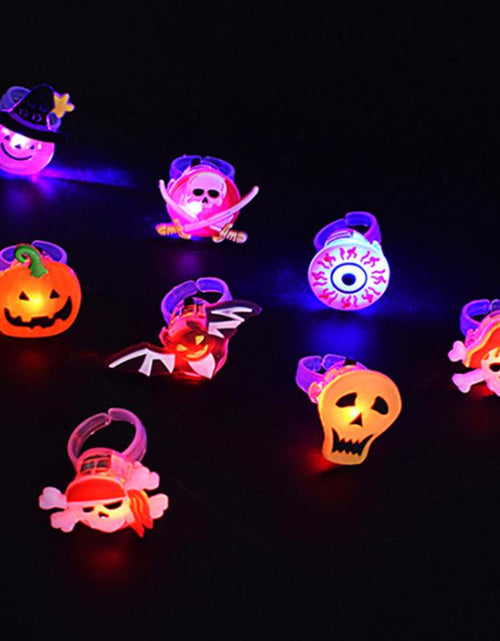 Load image into Gallery viewer, Halloween Decorations Halloween Glowing Brooch Ring
