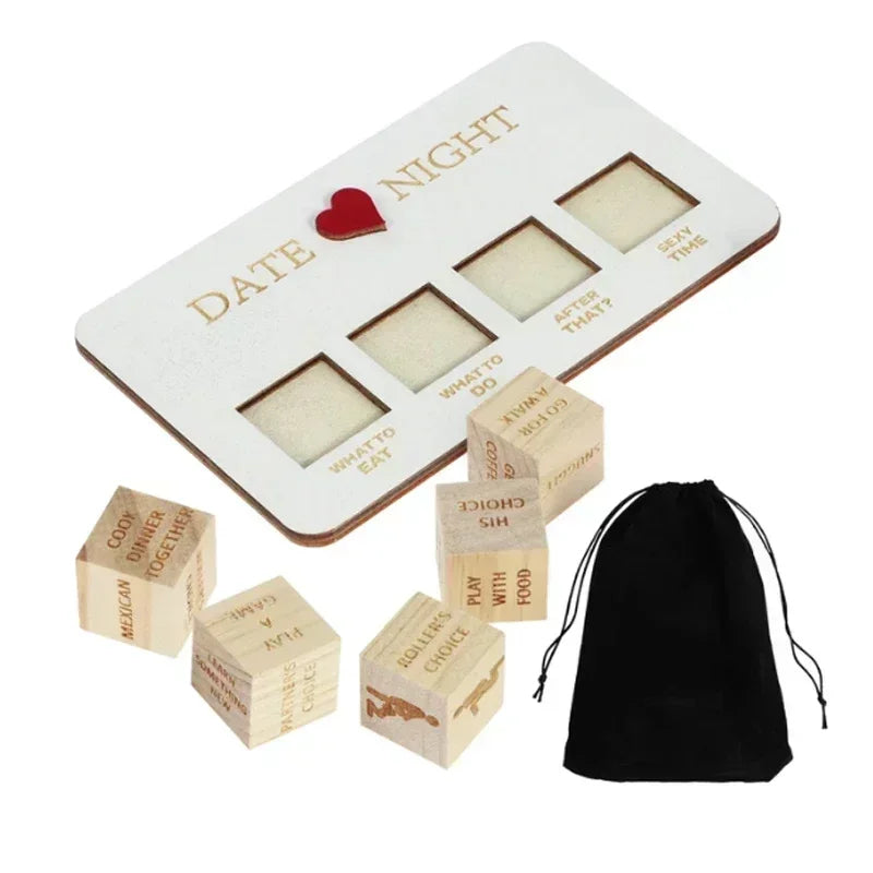 Wooden Date Night Ideas Game Dice Romantic Couple Date Night Game Action Decision Dice Games For Couple