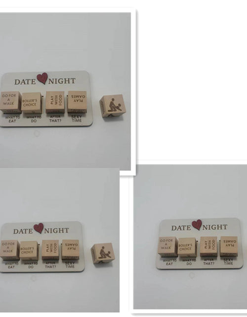 Load image into Gallery viewer, Wooden Date Night Ideas Game Dice Romantic Couple Date Night Game Action Decision Dice Games For Couple
