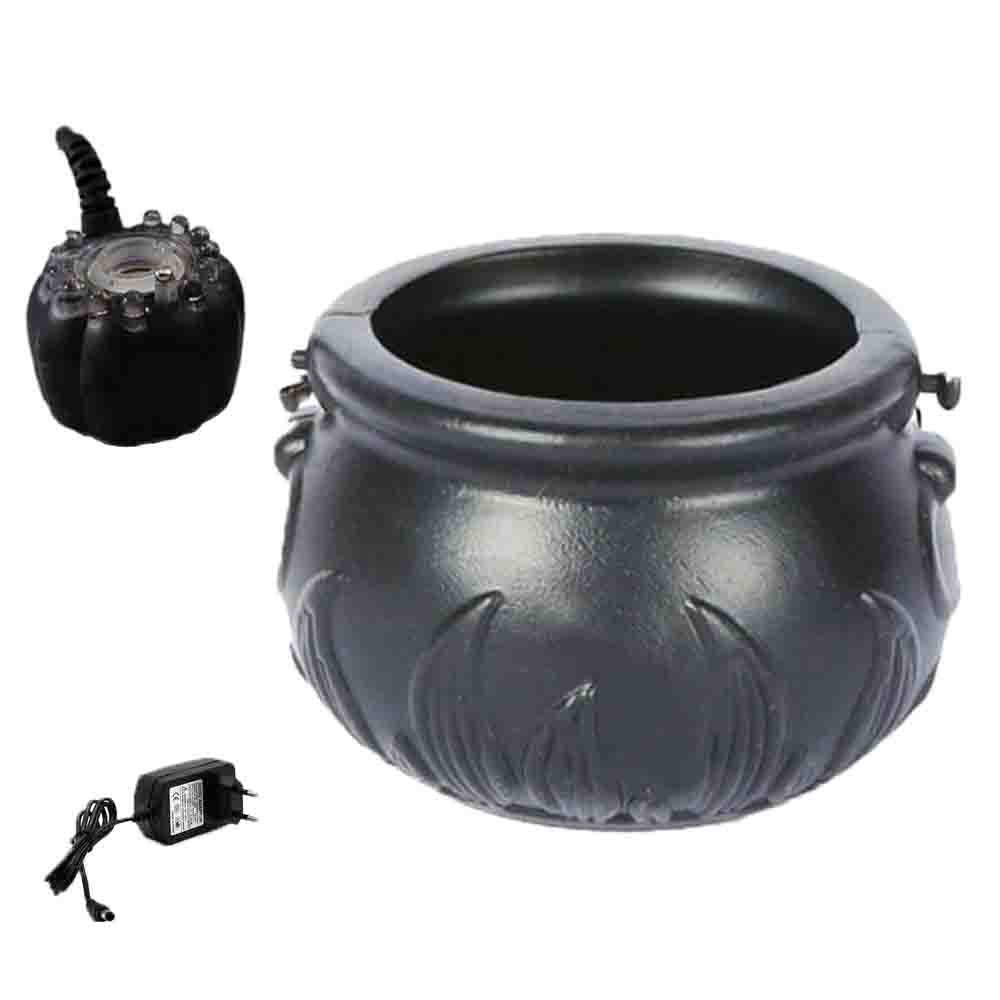 Halloween Pumpkin Smoke Witch Bucket Color Changing Lights