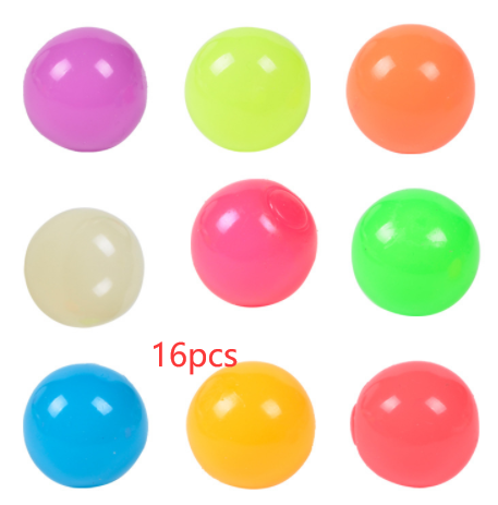 Load image into Gallery viewer, Luminous Sticky Ball Toys Sticky Wall Home Party Games Glow In The Dark Novelty Toys Decompression Squeeze Toy
