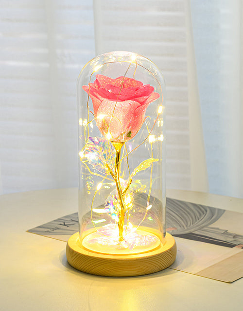 Load image into Gallery viewer, Eternal Rose Flowers LED Light In Glass Cover Gift
