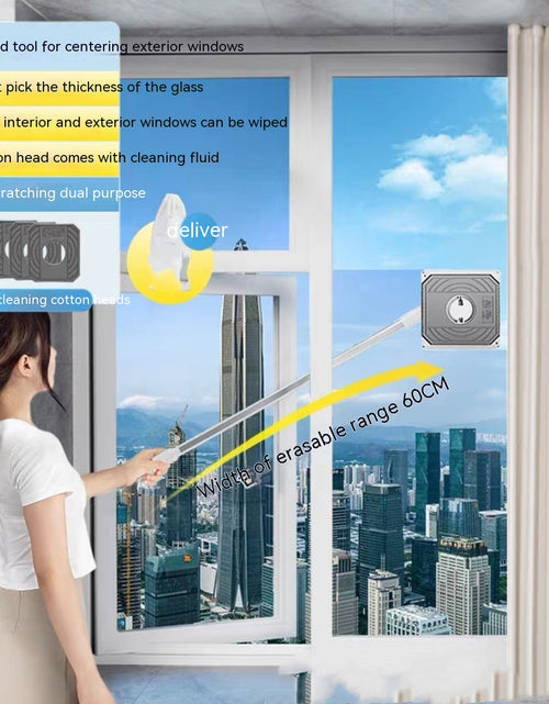 Load image into Gallery viewer, Glass Wiper High-Rise Outer Window Double-Sided Window Cleaner
